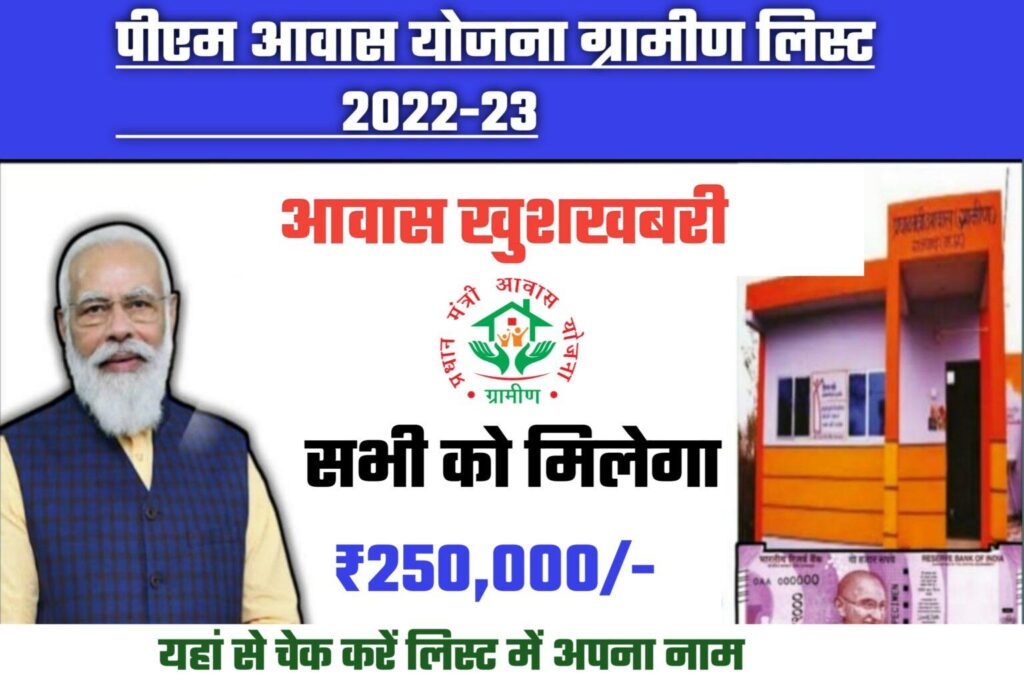 PM Awas Yojana 2022-23 List Status: पीएम आवास योजना के तहत सभी को दिया जा रहा है 250000 रुपया जल्द करें चेक लिस्ट में अपना नाम