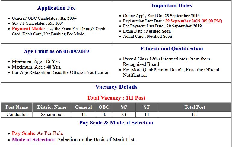 UPSRTC Recruitment 2023: 12वीं पास वालों के लिए सरकारी नौकरी पाने का सुनहरा मौका यहां देखिए आवेदन प्रक्रिया